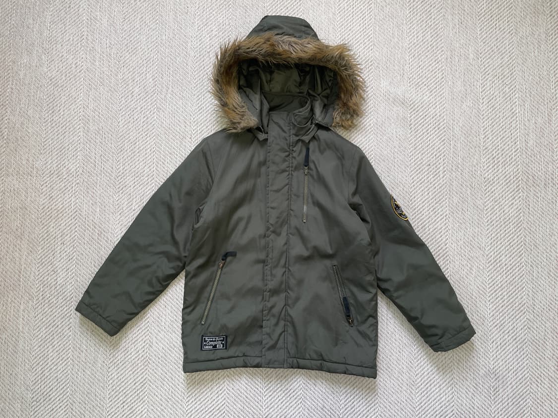 빈티지 밀리터리 퍼트리밍 파카  J04075 상품이미지1