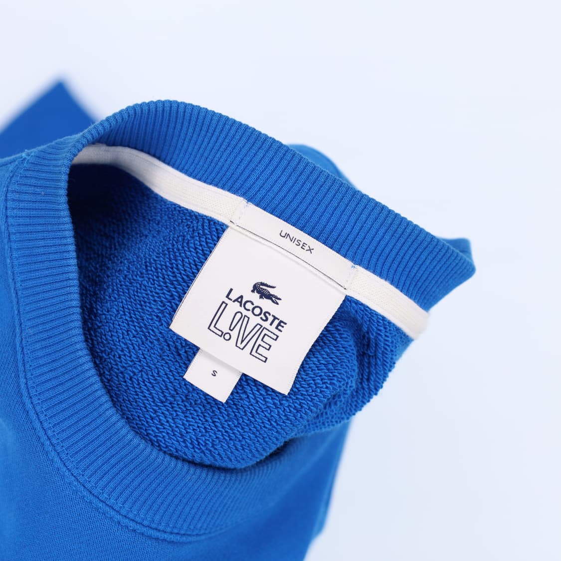[95] 신형 라코스테 남성 코튼 플리스 스웨트셔츠 맨투맨 블루 3832 상품이미지6