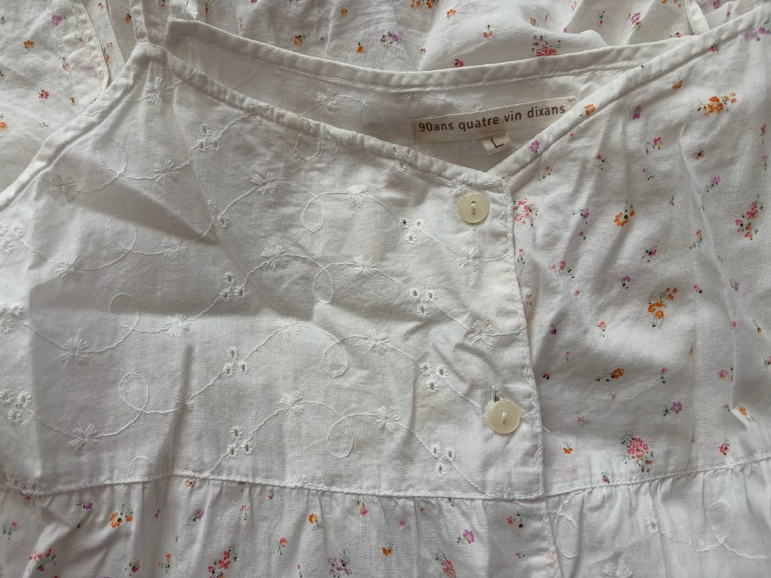 빈티지 패치워크 캉캉 블라우스 튜닉 모리걸 상품이미지8