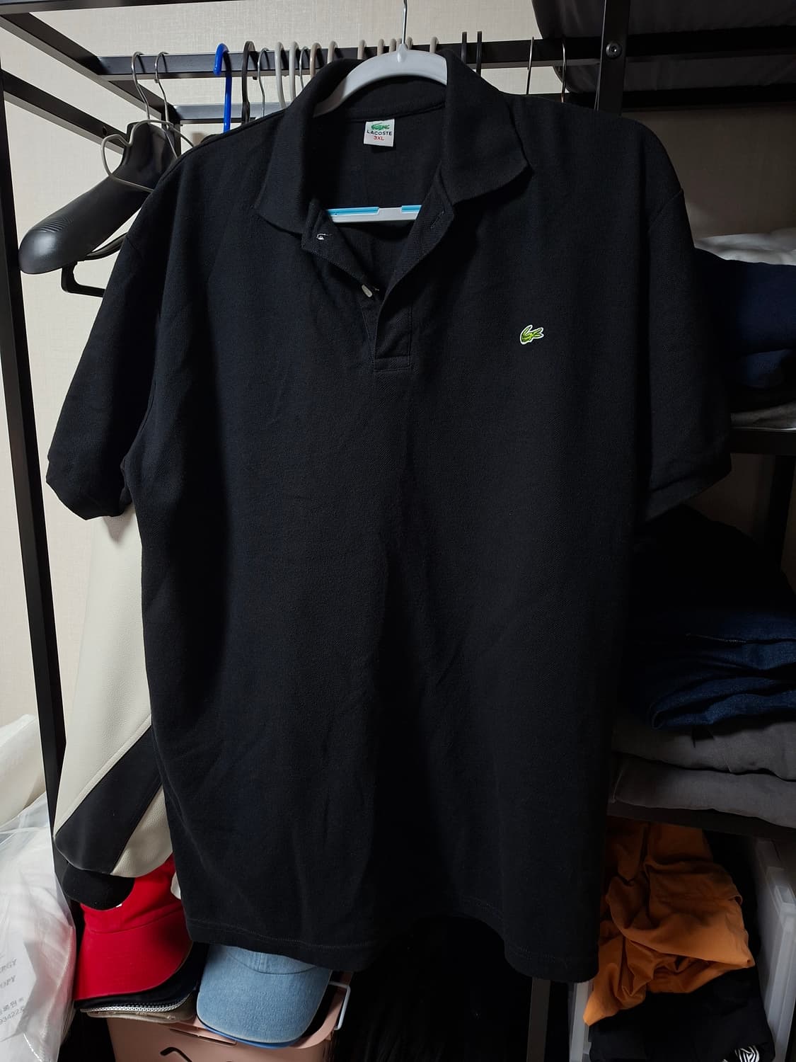 라코스테 PK 반팔티 블랙 3XL 상품이미지1