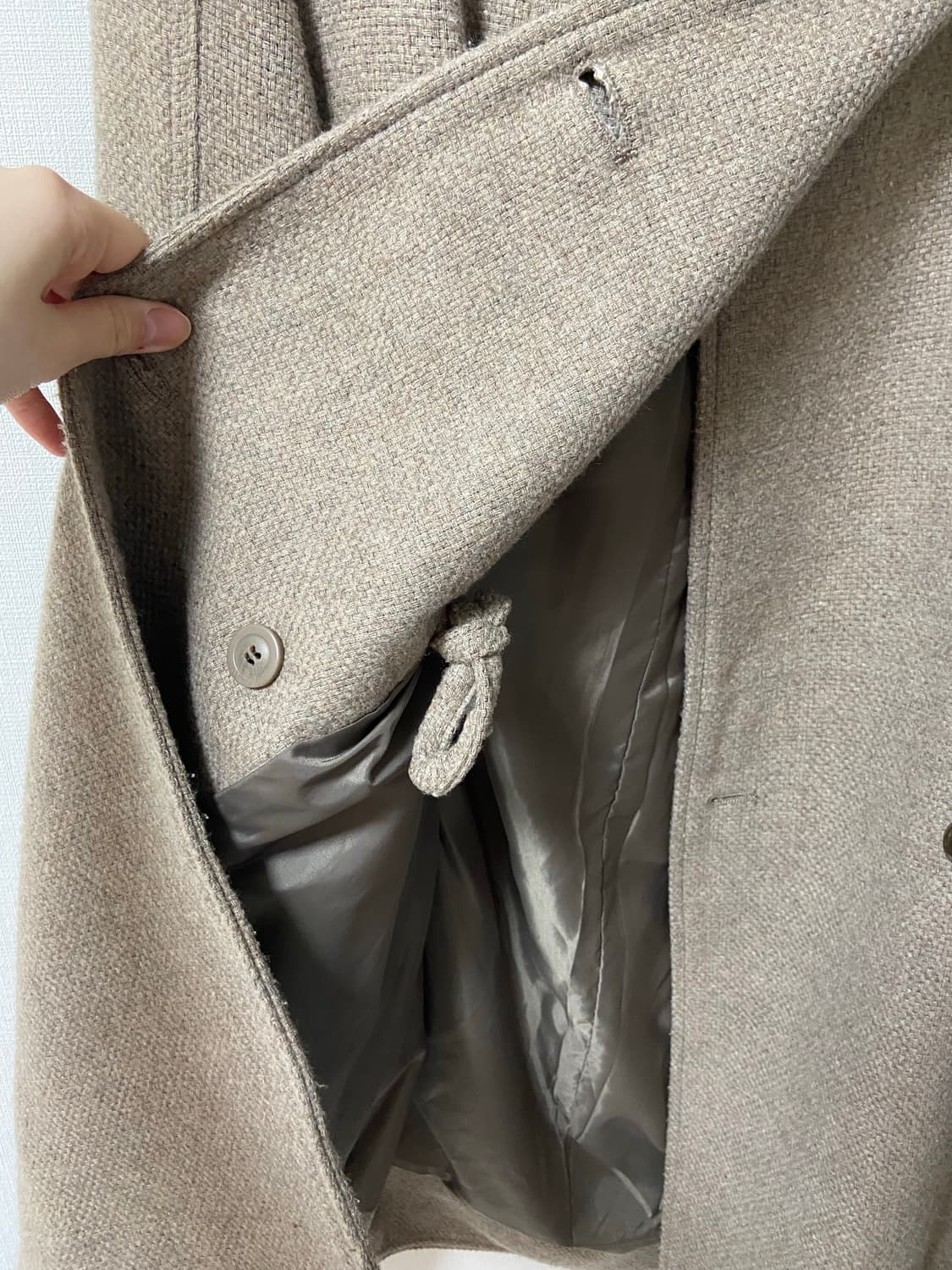 일본 빈티지 모리걸 사와코 갸루히메라떼 털 후드 코트 상품이미지5