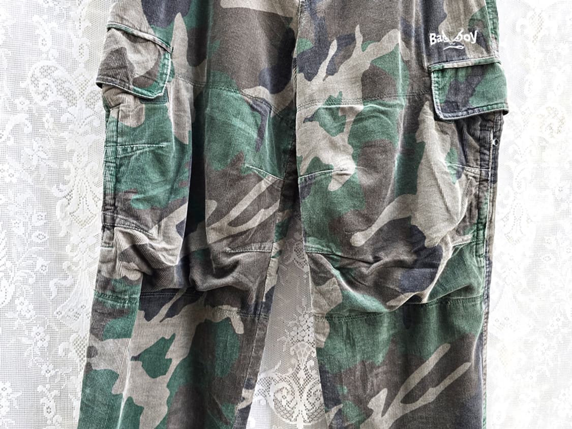 00s 배드보이 카모 코듀로이 조거 팬츠 상품이미지3