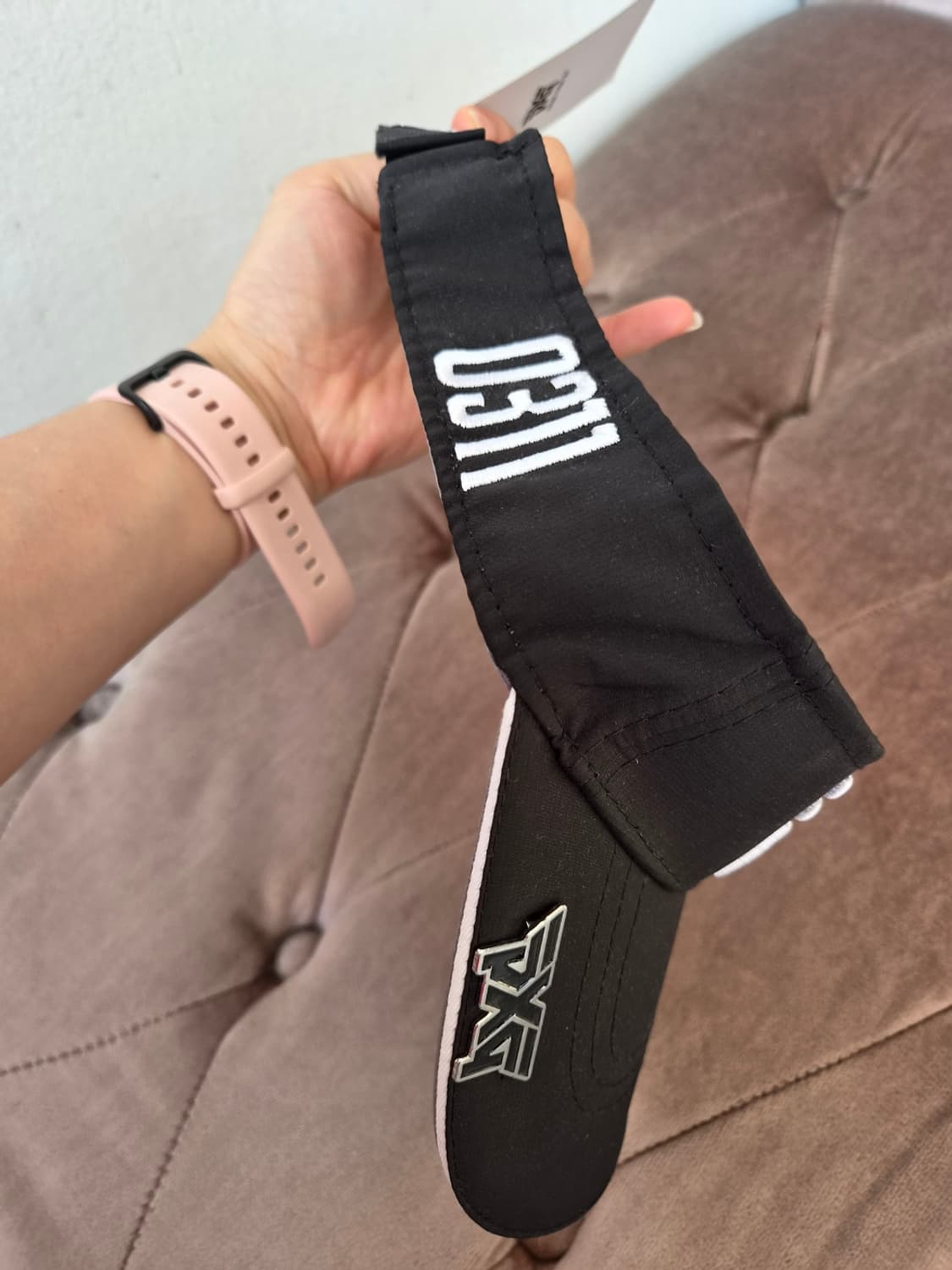 새제품)PXG 블랙 로고 선바이져 선캡 골프모자 상품이미지6