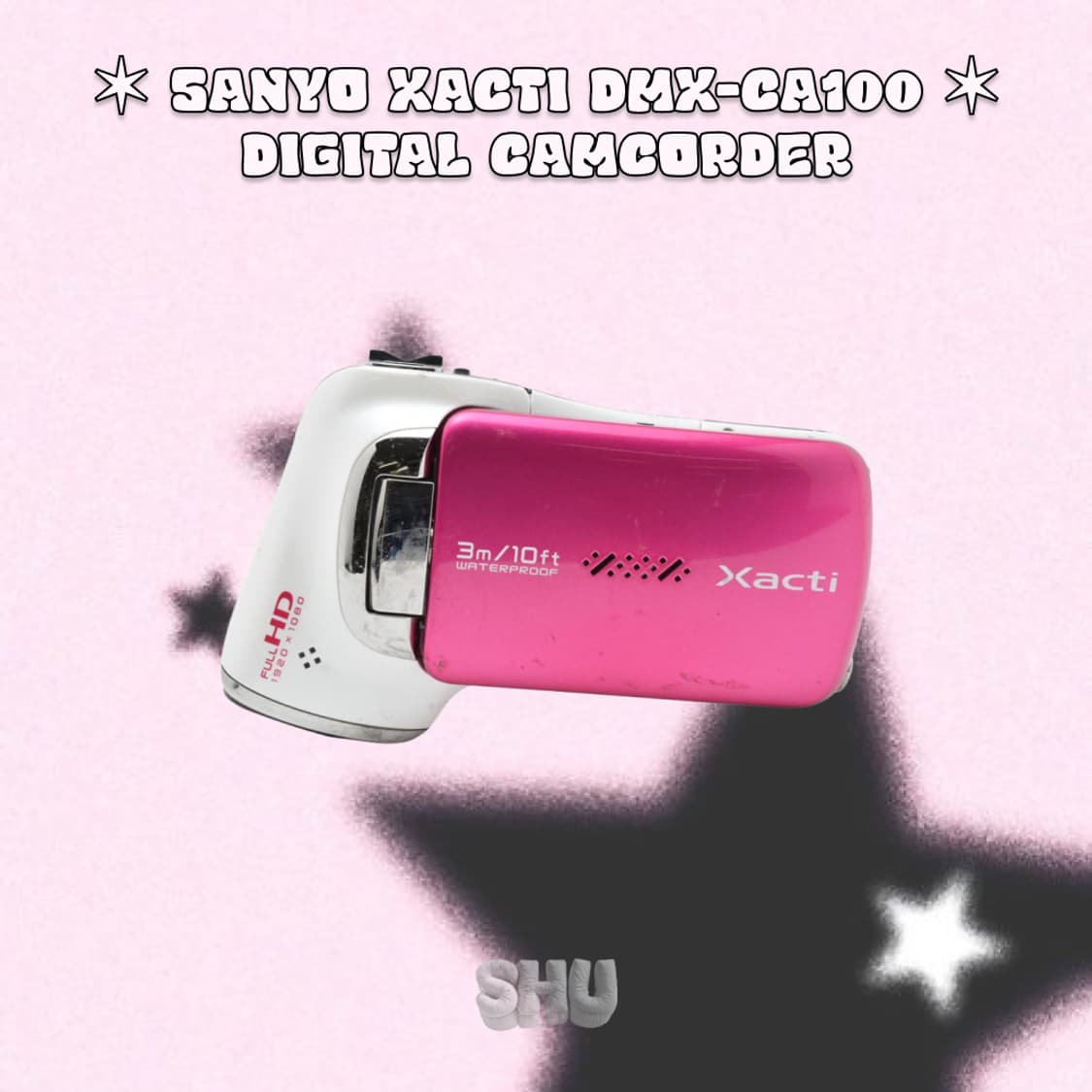 산요 작티 DMX-CA100 빈티지 방수 캠코더 핫핑크 상품이미지5