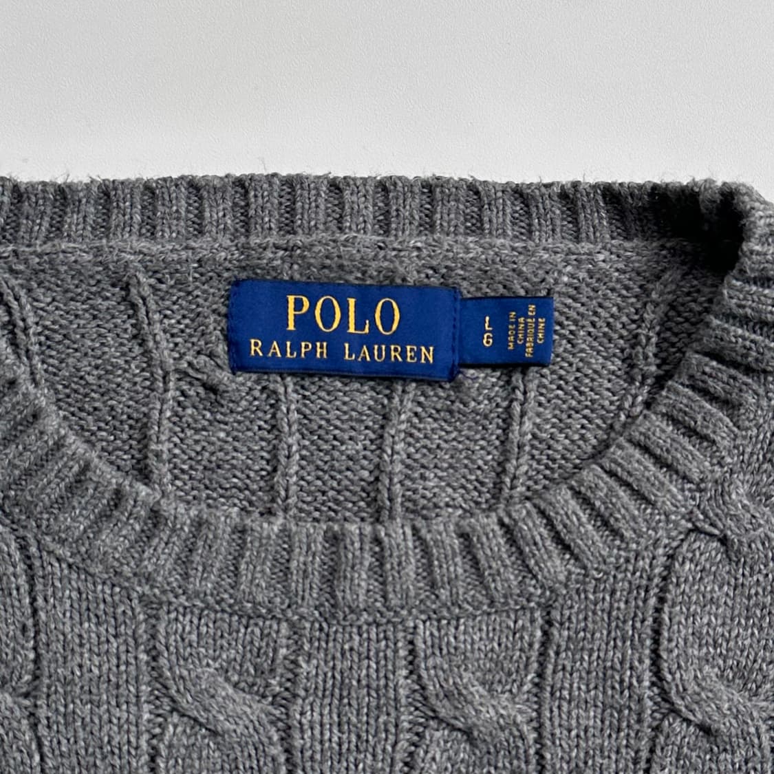 폴로 랄프로렌 그레이 케이블 니트  상품이미지5