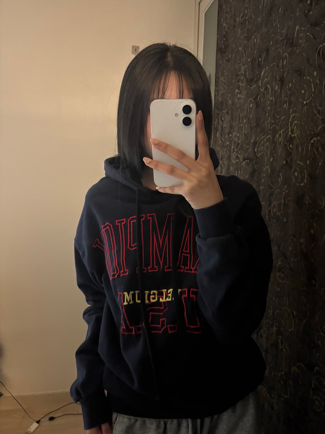  LY 2ND BY 네이비 캐주얼 후드티 상품이미지1