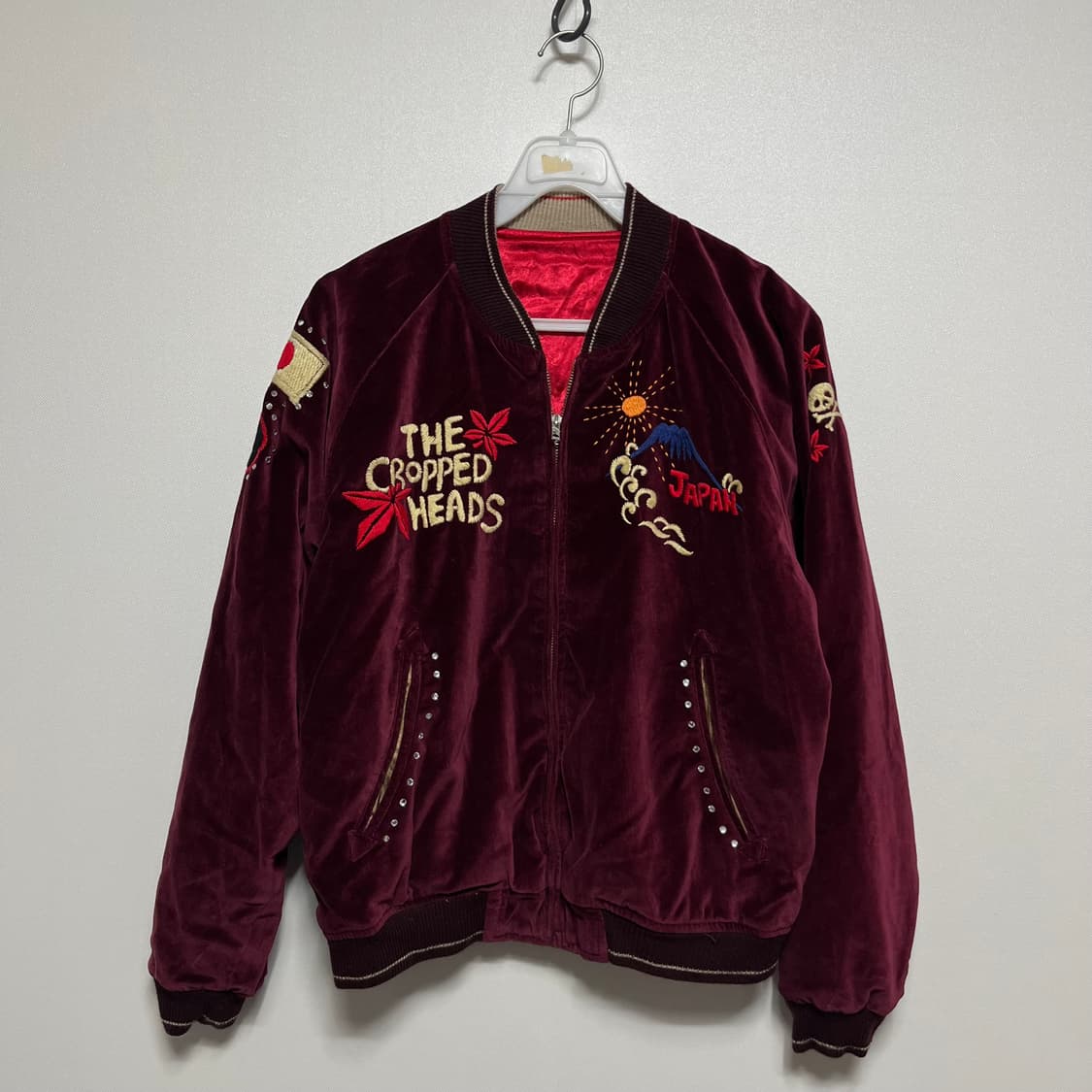 Jpn 빈티지 크롭 헤드 벨루아 큐빅 스카쟌 상품이미지2