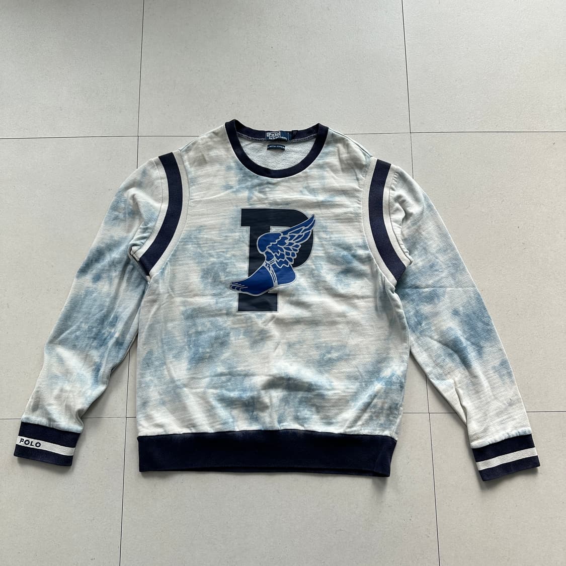 리미티드 폴로 랄프로렌 인디고 스테디움 P-WING 맨투맨 L 상품이미지1