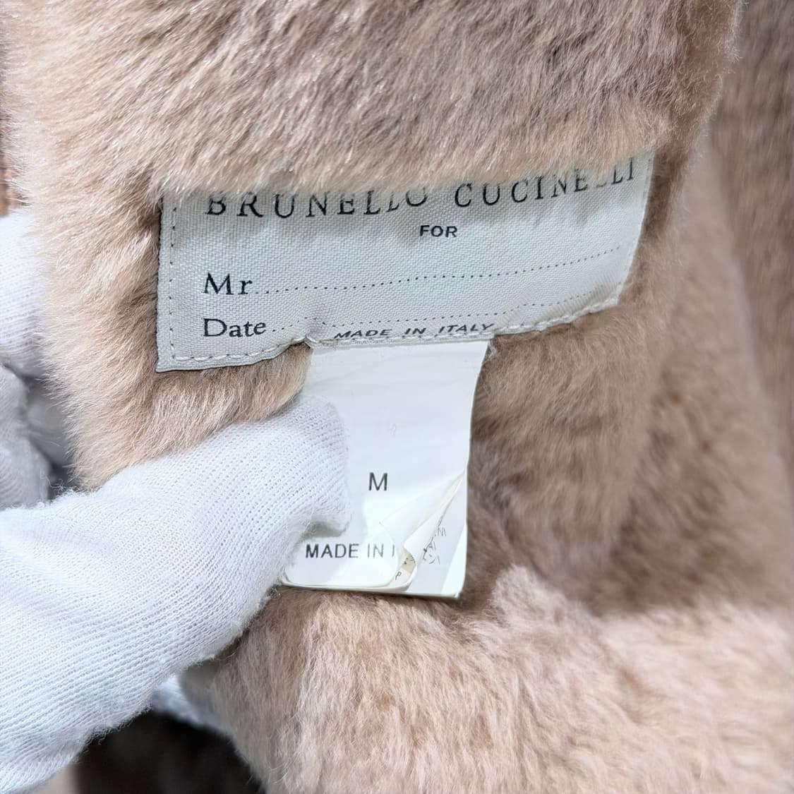 (A+/M) / 브루넬로 쿠치넬리 시어링 램스킨 브라운 코트 상품이미지7