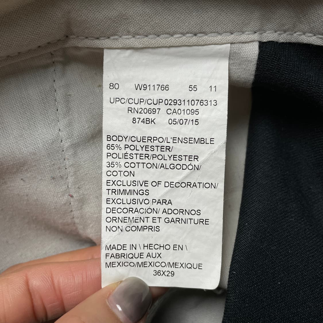 DICKIES 디키즈874 빈티지 블랙 코튼 워크 팬츠 A00802 상품이미지9