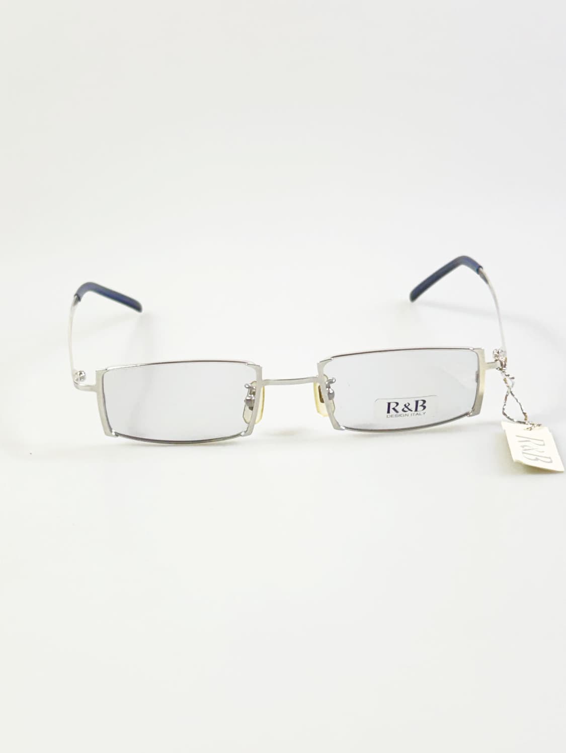 R&B EYEWEAR 실버 슬림 스퀘어 메탈 빈티지 안경 상품이미지1
