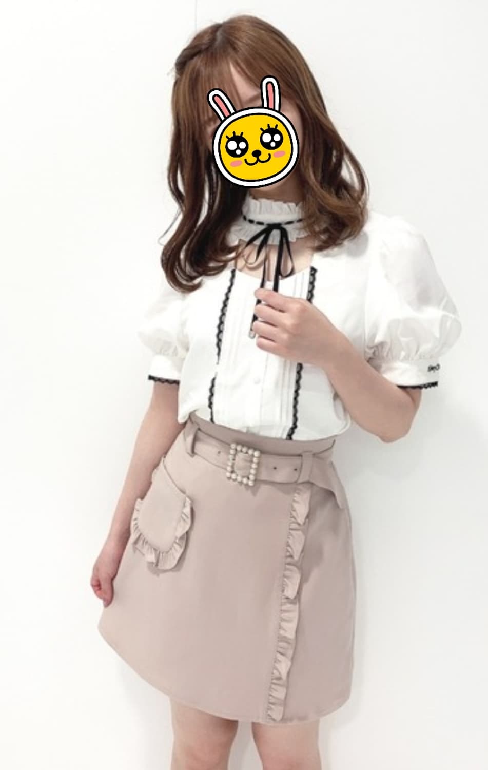 급처상태최상!허니시나몬 러플 진주벨트 핑크 공주 스커트 치마 리즈리사st 상품이미지1