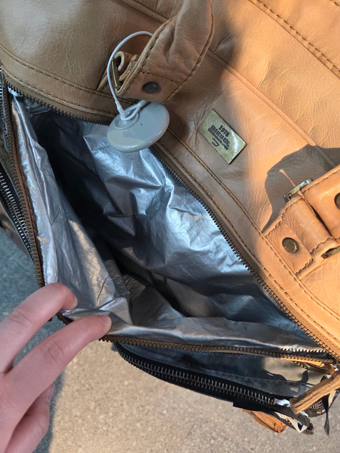 Diesel 디젤 베이지 그레이 빅 토트백 상품이미지9