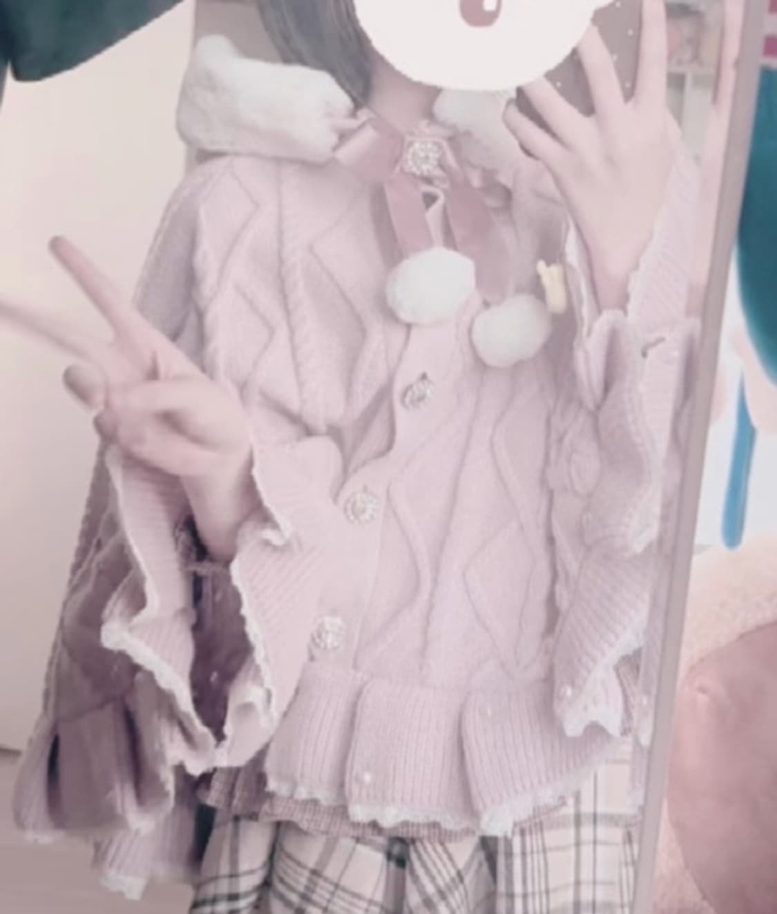 앙크루즈 양산형 지뢰계 양지뢰 판초 판쵸 코트 상품이미지2