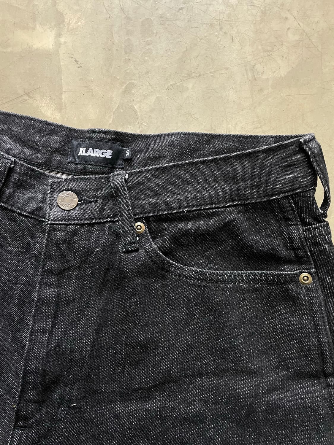 XLARGE 엑스라지 블랙 카펜터 데님 반바지 30 상품이미지2