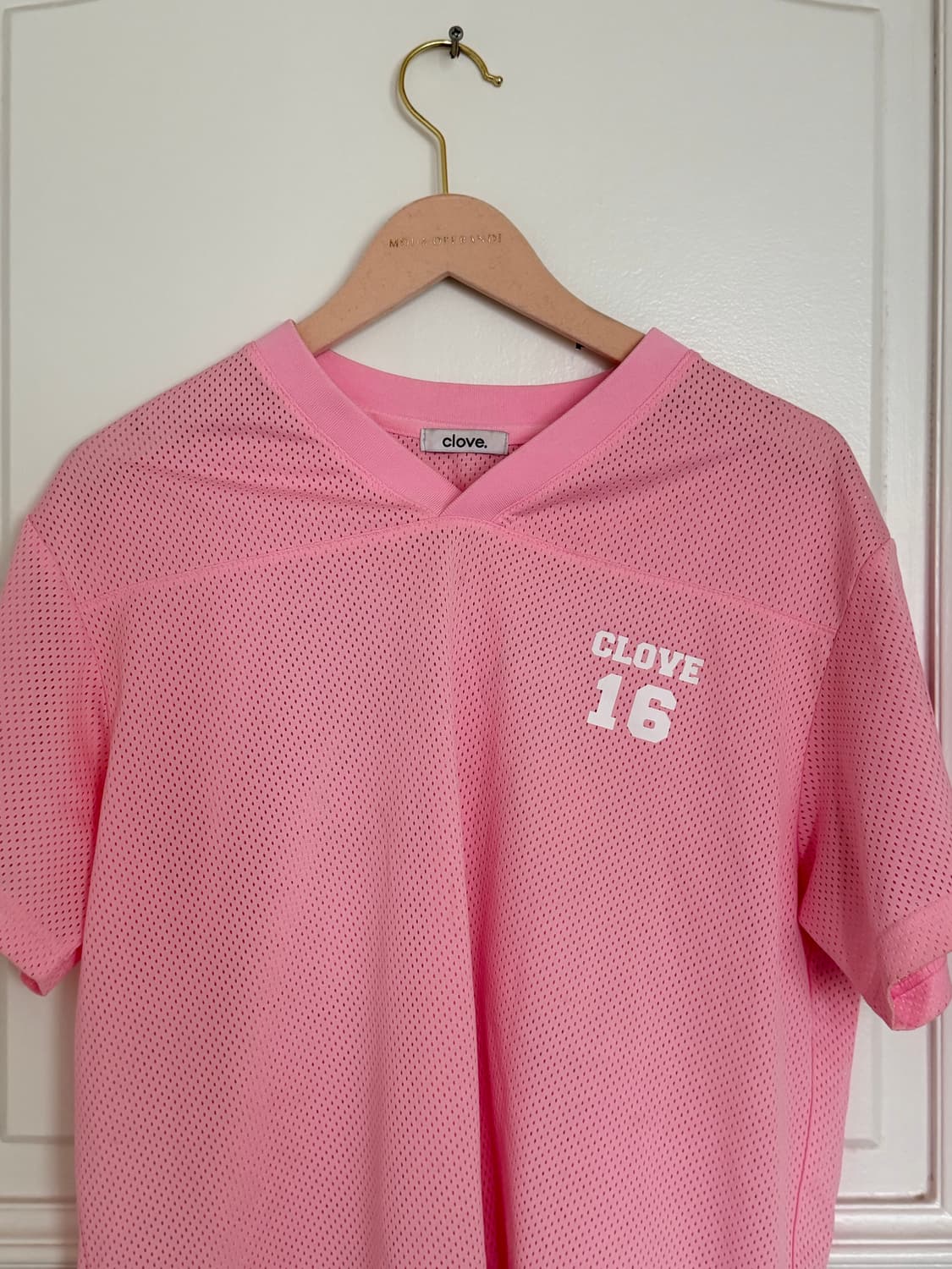 Clove 클로브 핑크 반팔 져지 상품이미지3