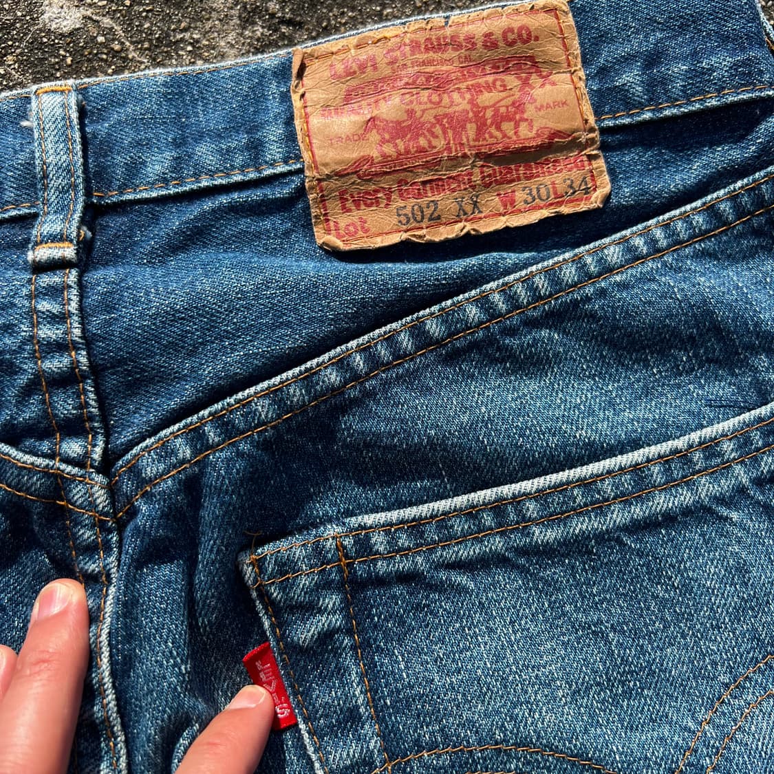90’s 리바이스 빅E 502xx 셀비지 데님 팬츠 상품이미지8