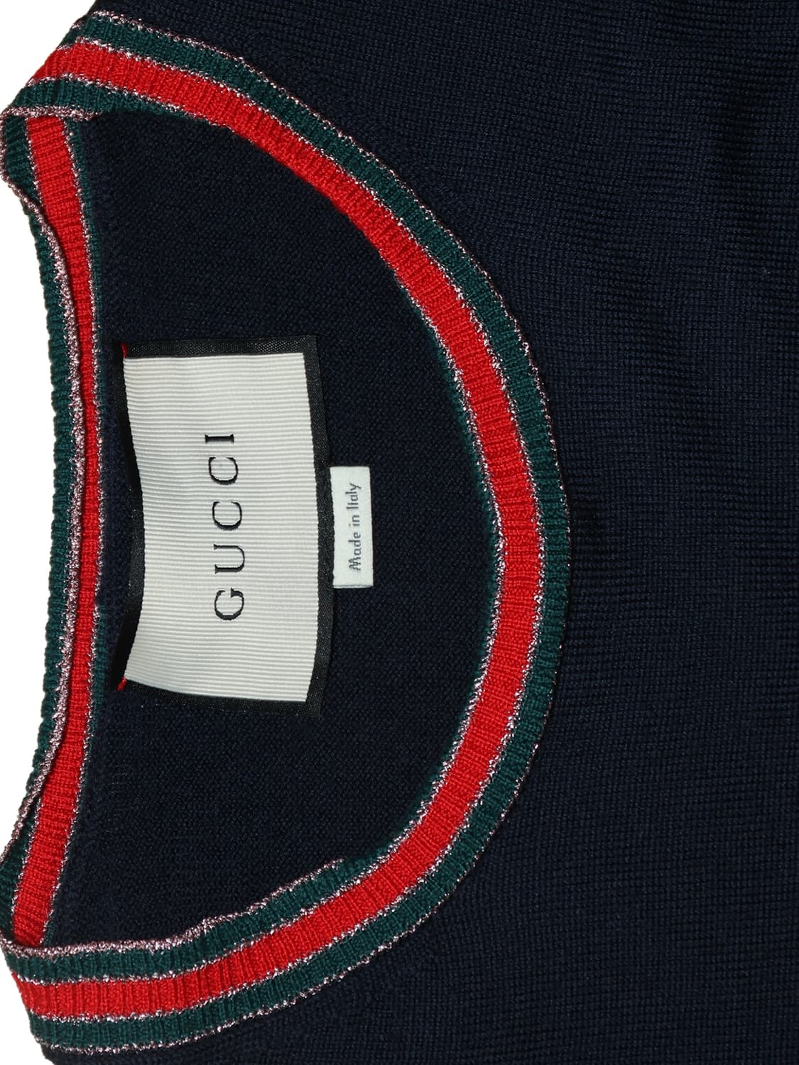 [정품]구찌 삼선 네이비 니트 상품이미지2