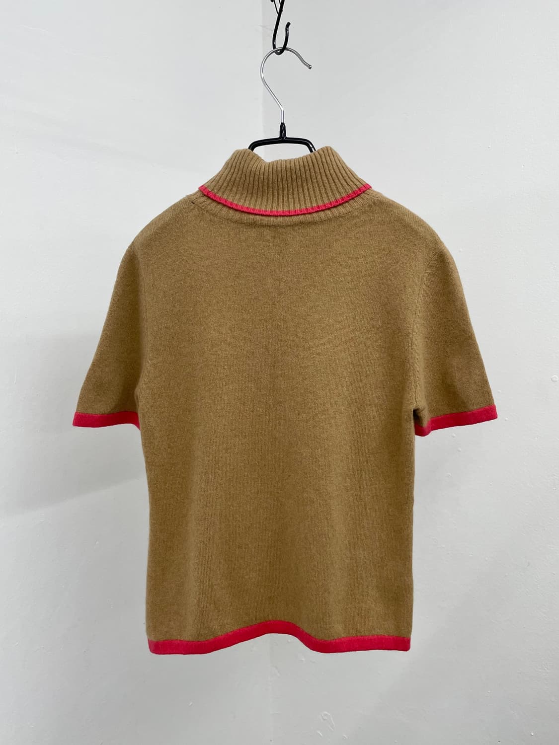 앙고라 프레피 아가일 하프 니트 상품이미지6