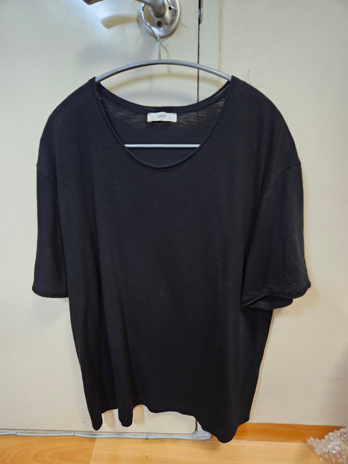 46) 엘무드 슬러브 스쿱넥 하프 슬리브 티셔츠 상품이미지2