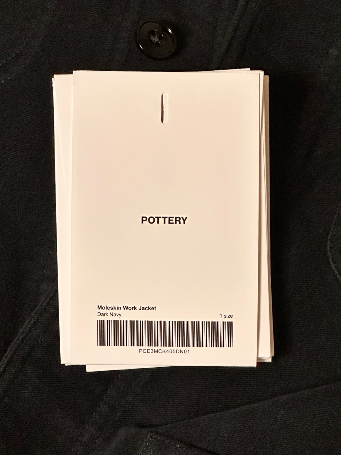 포터리 몰스킨 워크자켓 네이비 1 상품이미지2