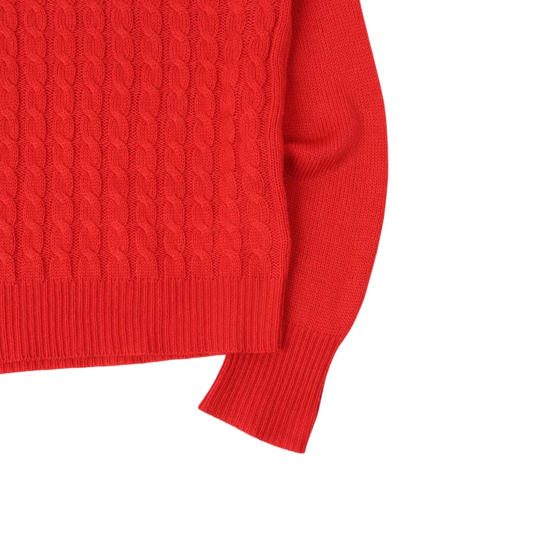 폴로 랄프로렌 우먼스 레드 울 니트 상품이미지4