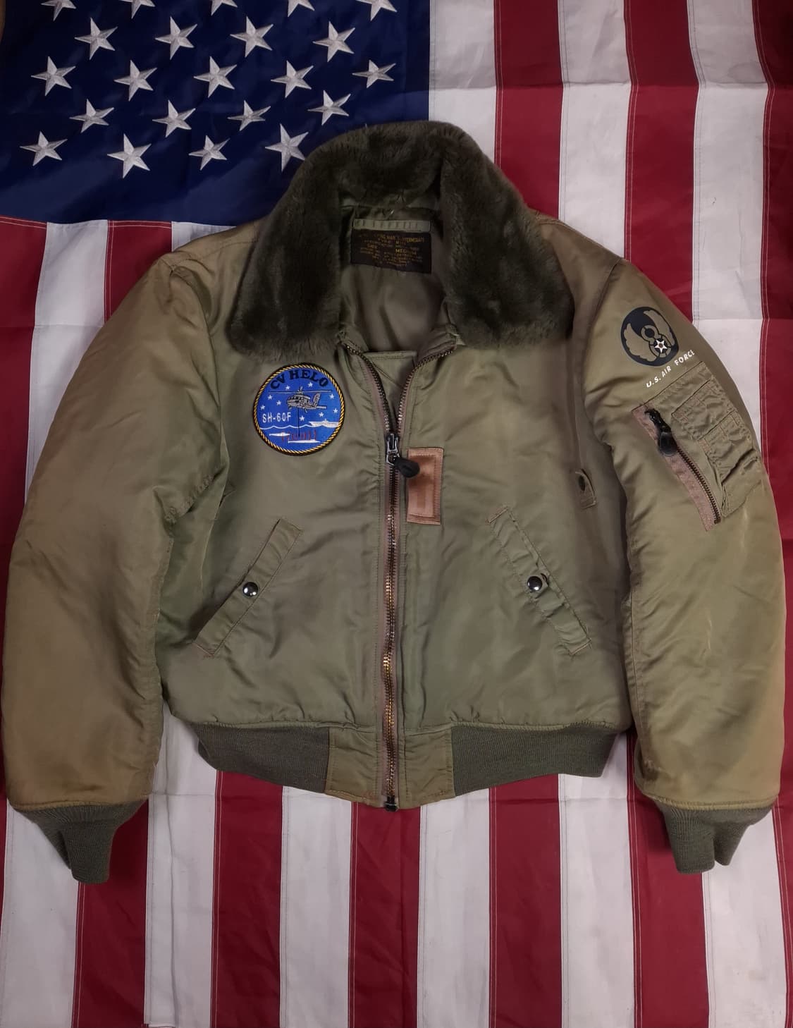 밀리터리 미공군 TAPE B-15C 항공자켓 상품이미지1