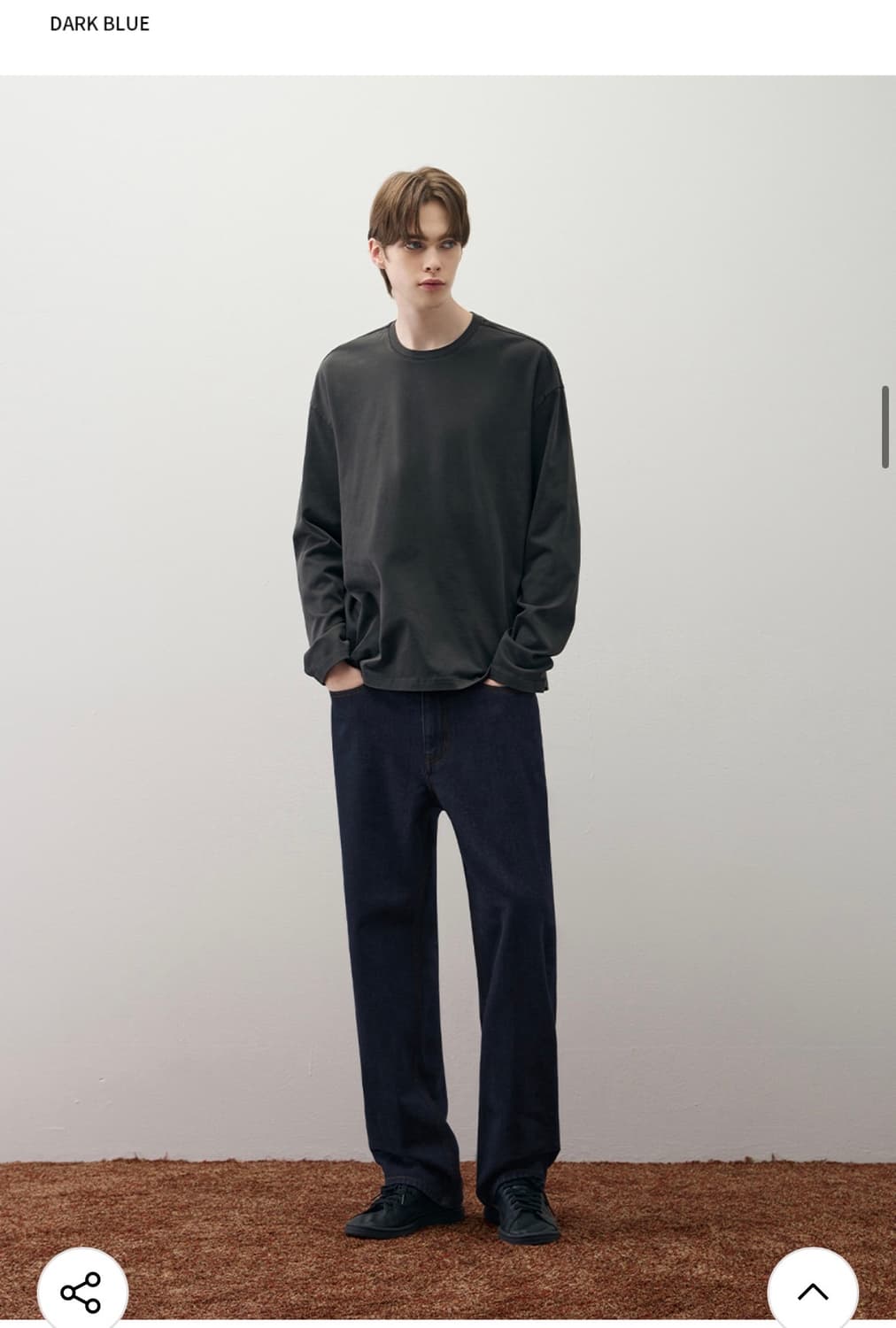 (새상품)(M) 드로우핏 워싱 릴렉스 스트레이트 데님 팬츠 판매 상품이미지4