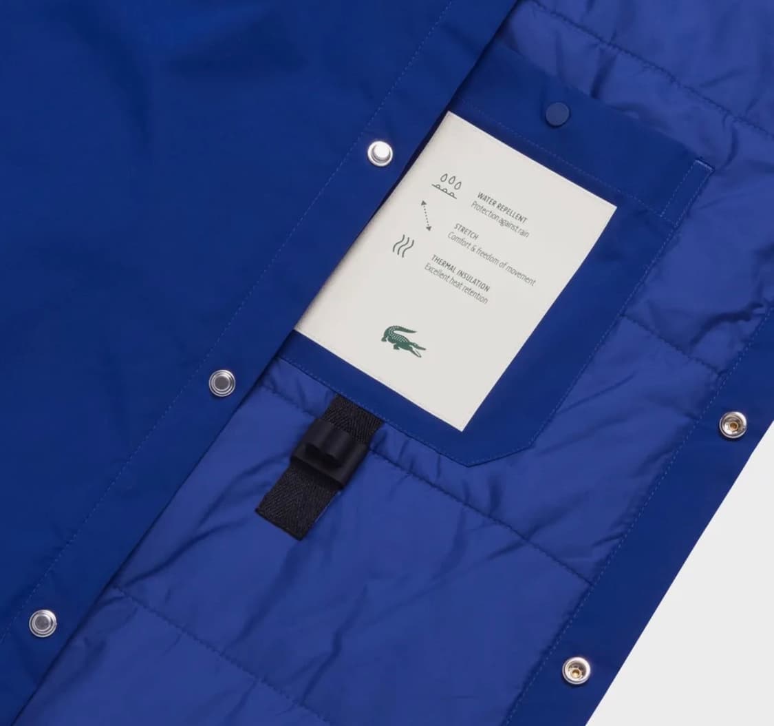 라코스테 방수 오버핏 셔츠 패딩 판매합니다 상품이미지4