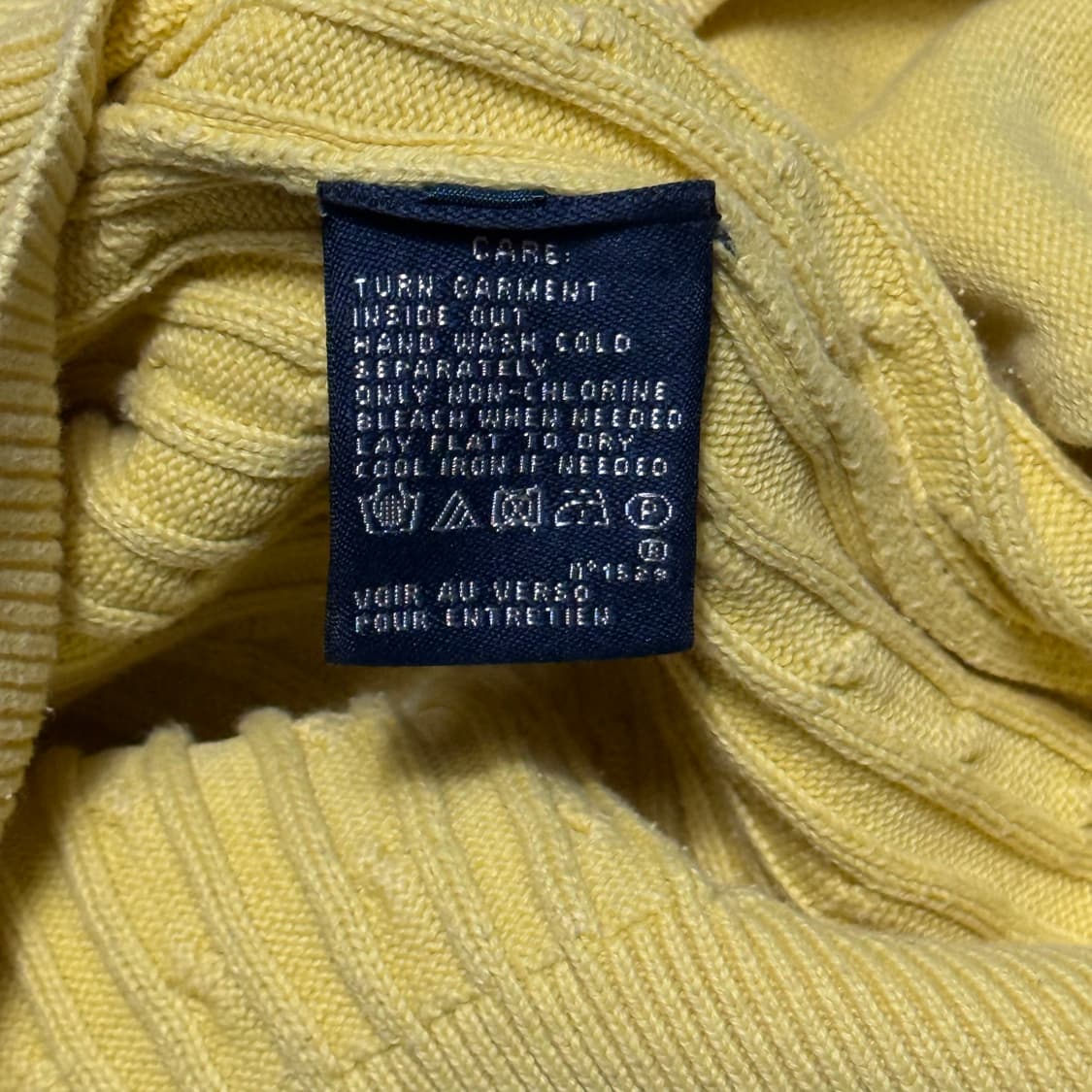 S 폴로랄프로렌 여성용 옐로우 케이블 가디건 상품이미지5