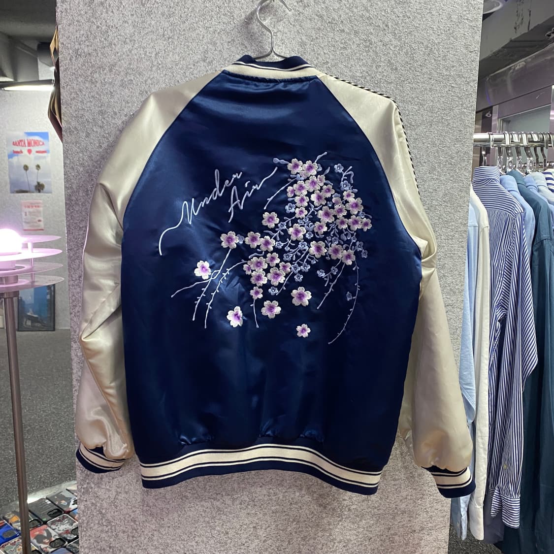 언더에어 자수 빅로고 배색 스카잔 B3135 상품이미지3