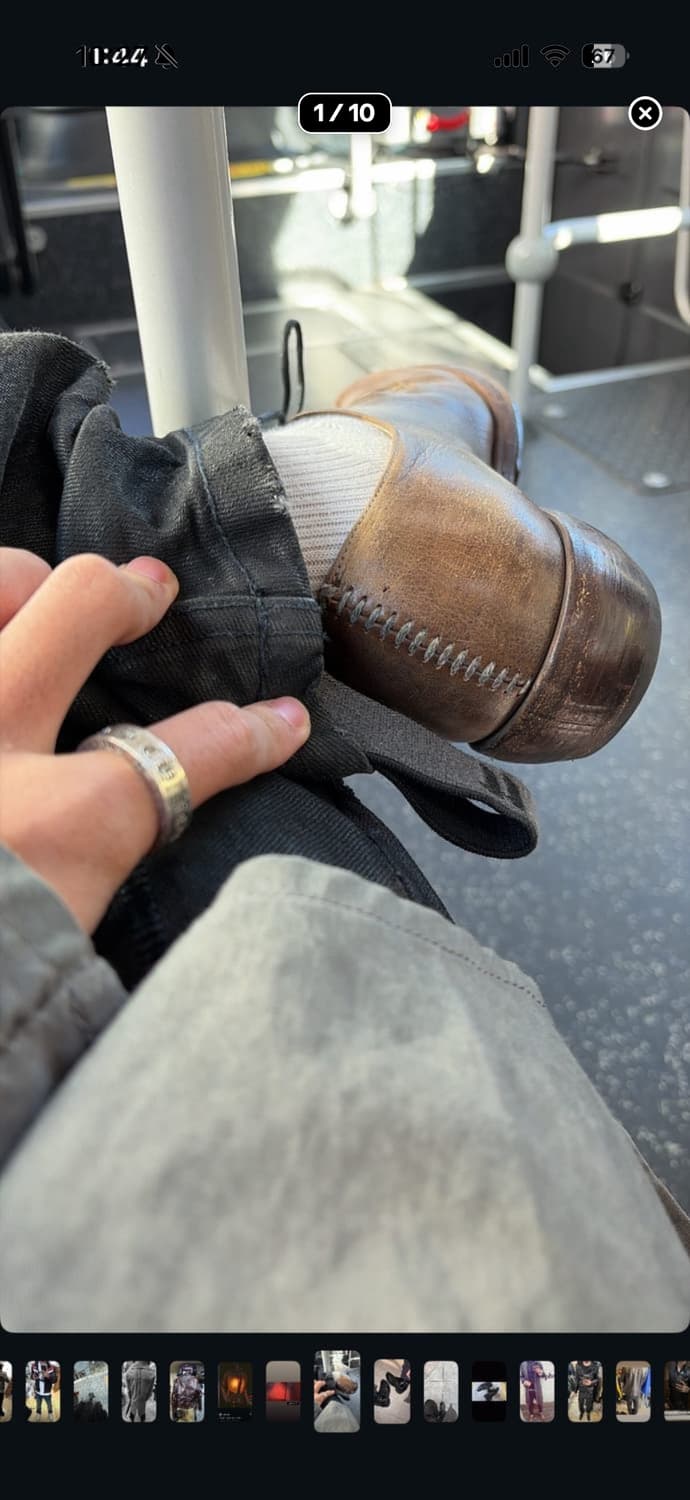 더 비리디안 비대칭 스티치 로퍼 상품이미지1