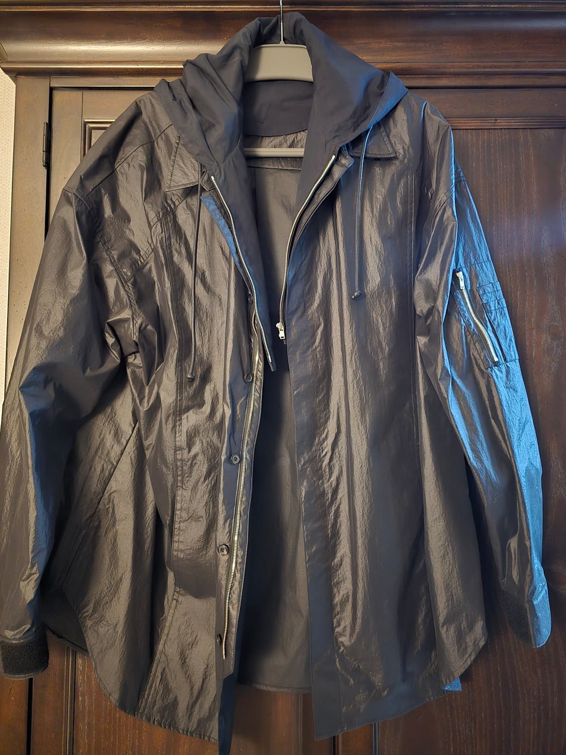 준지 레이온 바람막이 레이어드 자켓셔츠 48사이즈입니다. 상품이미지1