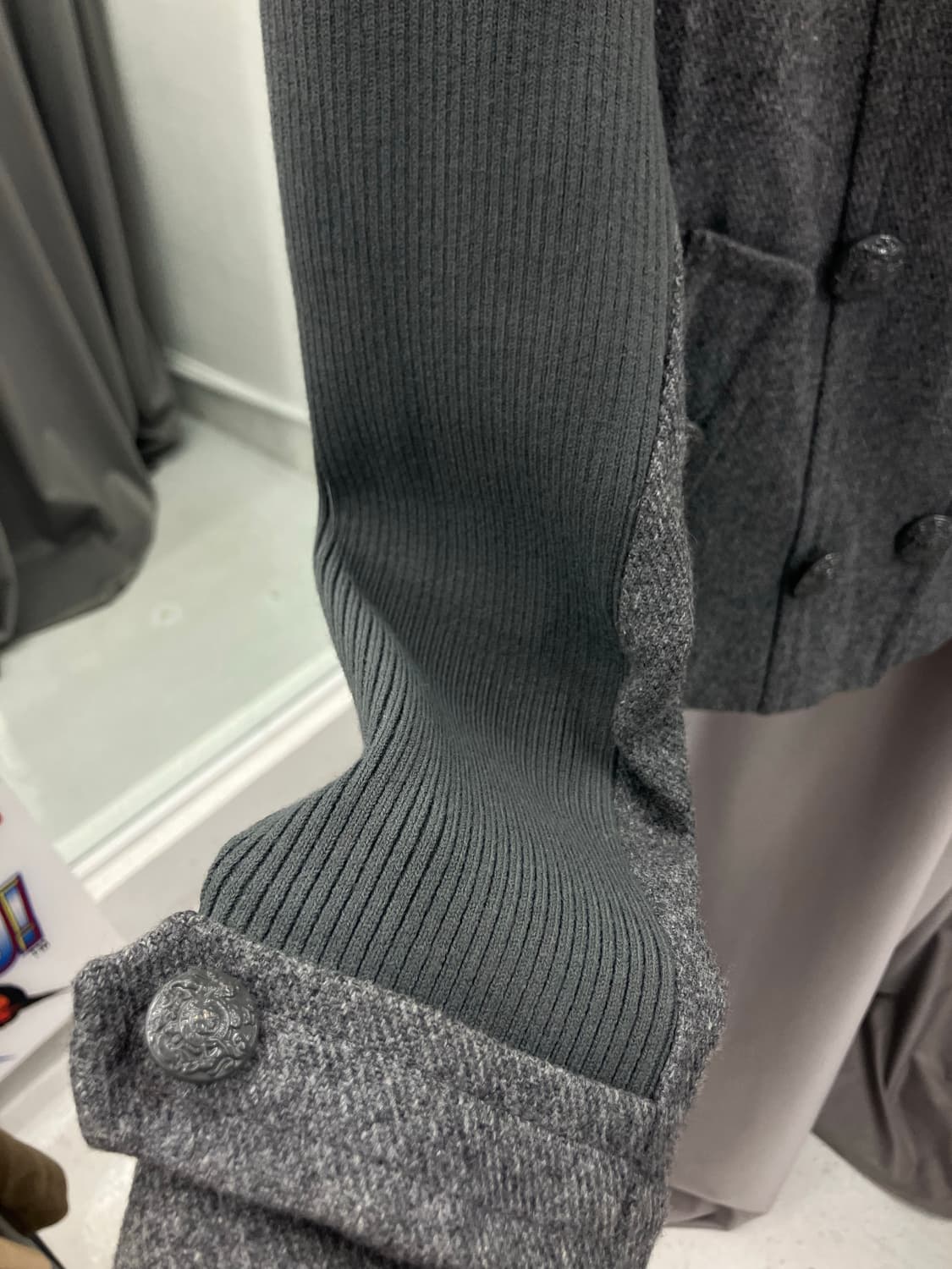 올그레이 반폴라 블레이져 상품이미지3