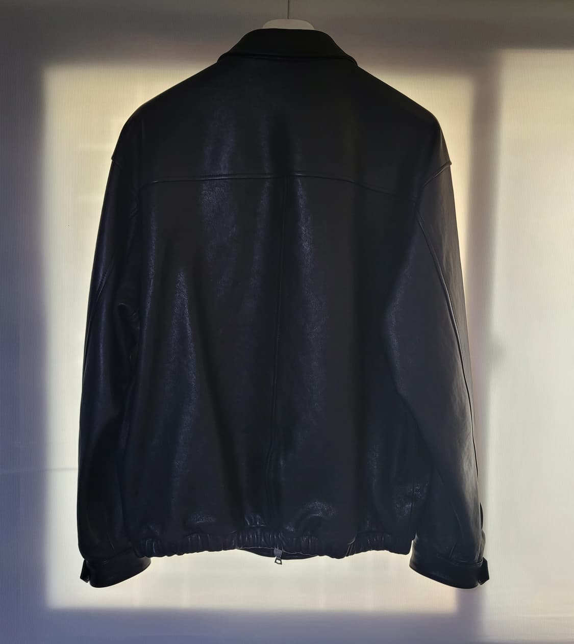 sew 스테디에브리웨어 레더 블루종 3 상품이미지3