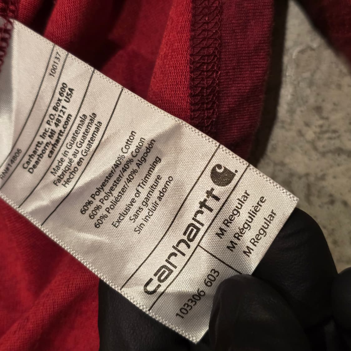 Carhartt  포스 릴렉스 핏 긴팔 티셔츠 상품이미지5