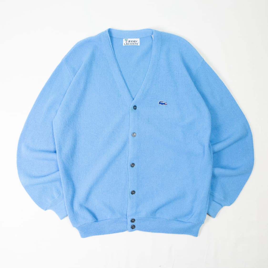 70s IZOD 라코스테 아크릴 가디건 스카이블루 상품이미지1