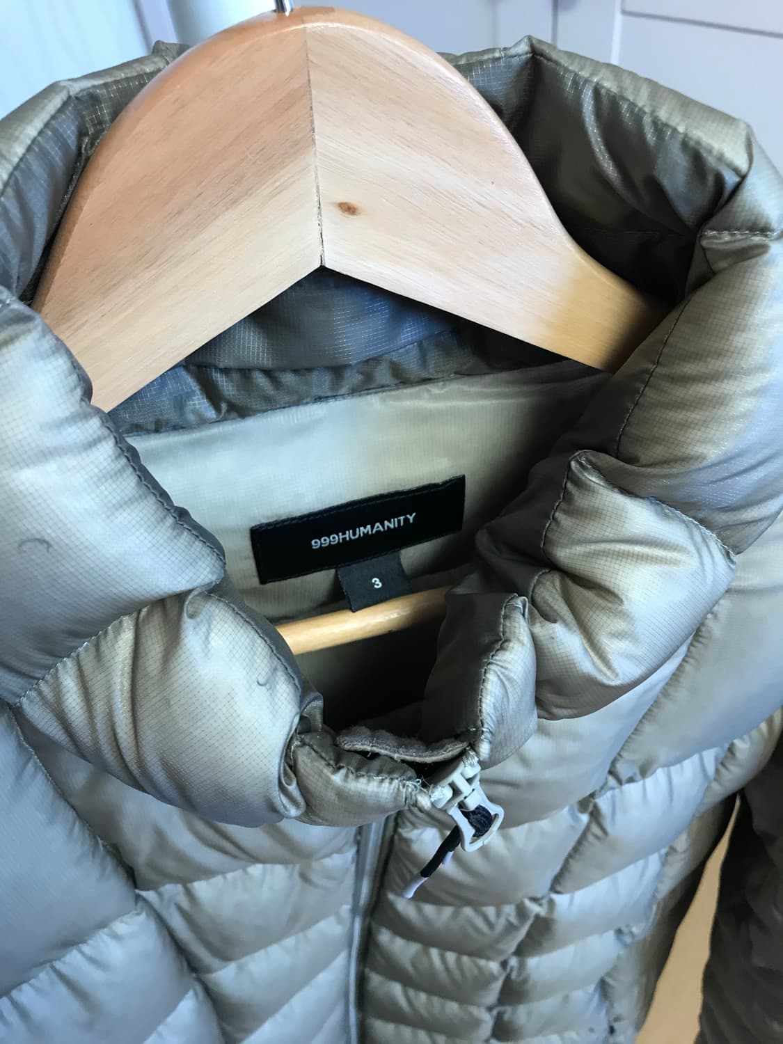 999휴머니티 모듈러 라이트 구스 푸퍼 패딩 카키 사이즈 3 상품이미지3