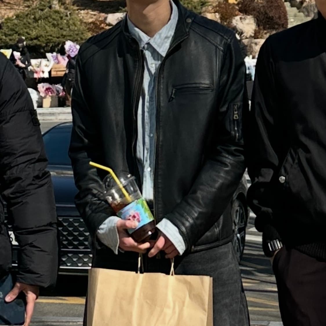 빈티지 양가죽 레더자켓 매트 블랙 상품이미지2