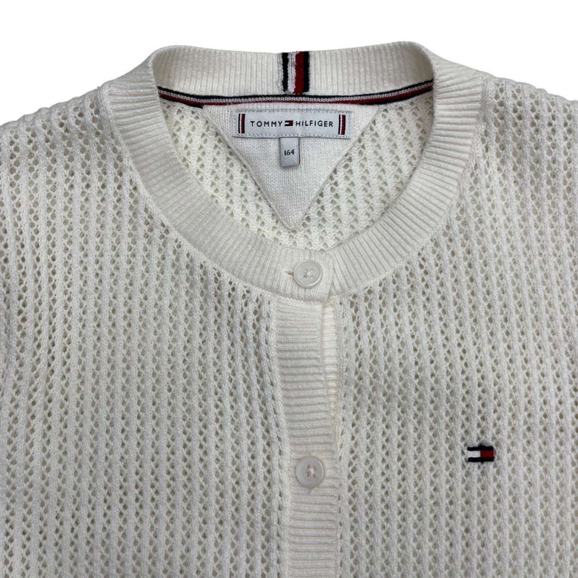 타미힐피거 아이보리 네트 가디건 상품이미지4