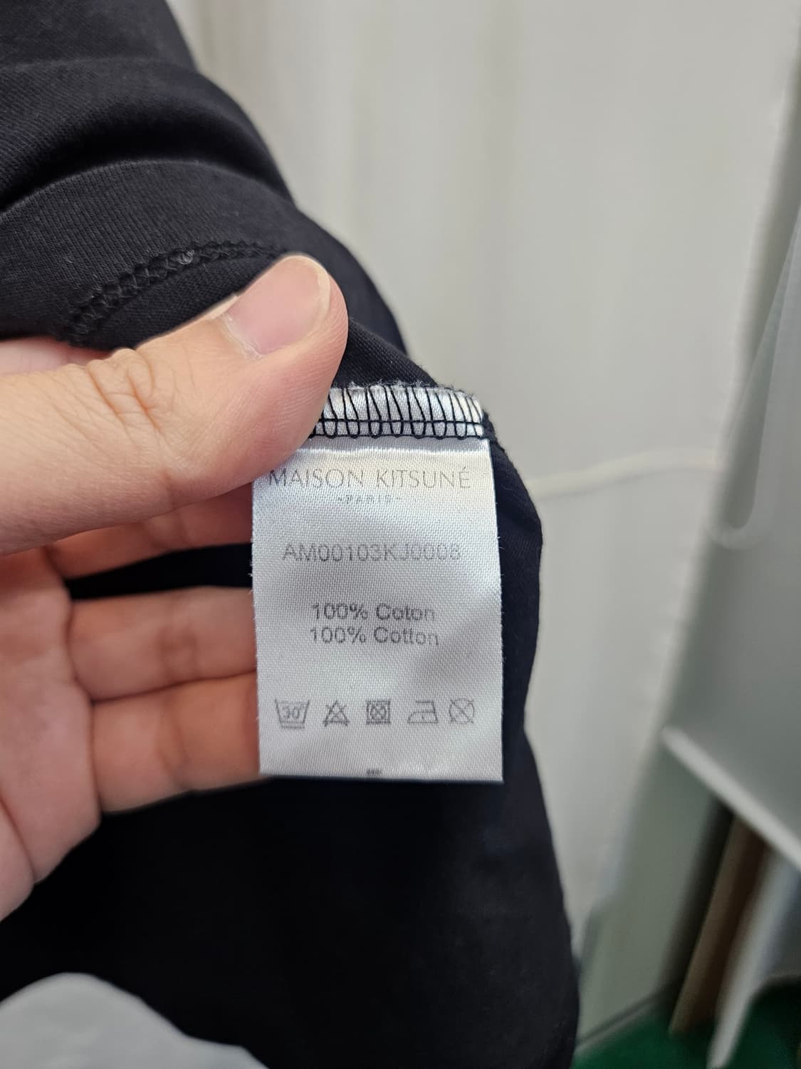 메종키츠네 로고 블랙 반팔티 상품이미지5