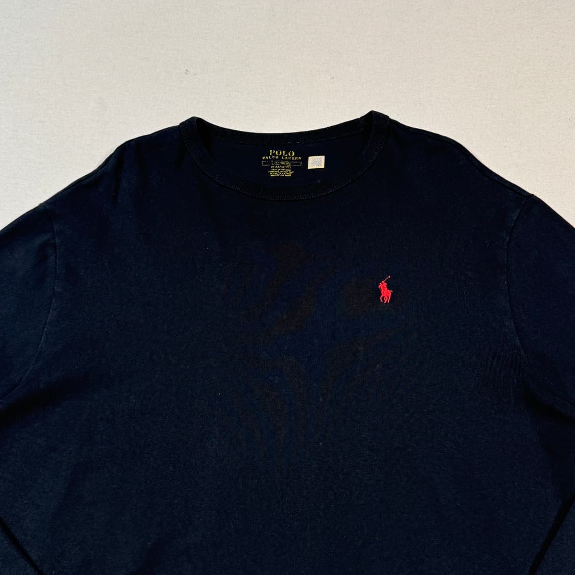 L) 폴로 랄프로렌 클래식핏 헤비웨이트 저지 긴팔 티셔츠 상품이미지3