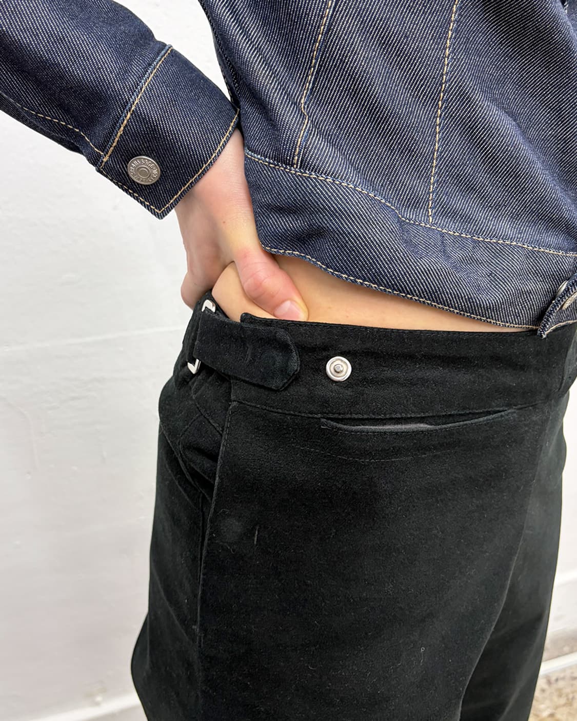 마틴 마르지엘라 2002A/W 어드저스터블 벨벳 트라우저 상품이미지5