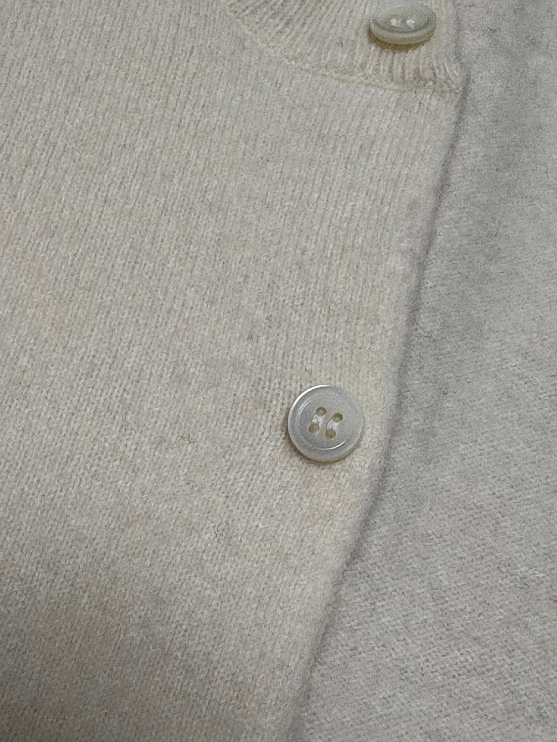 <정품> 꼼데가르송 화이트 와펜 가디건 아이보리 크림 상품이미지7