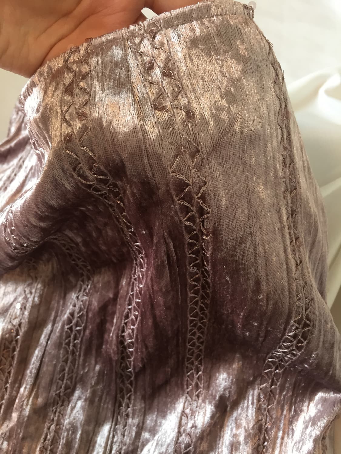 스팽글 연보라 스커트 상품이미지6