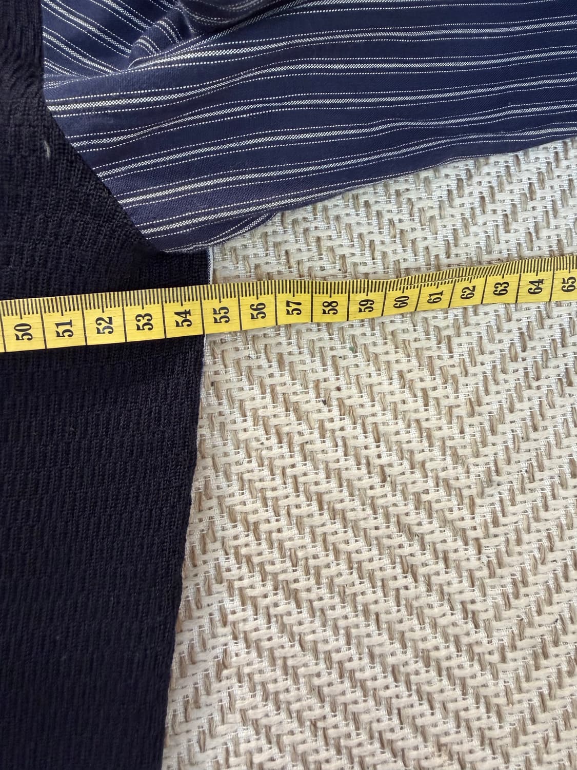 정품) 시스템옴므 한섬 스트라이프 니트 셔츠 95 상품이미지7