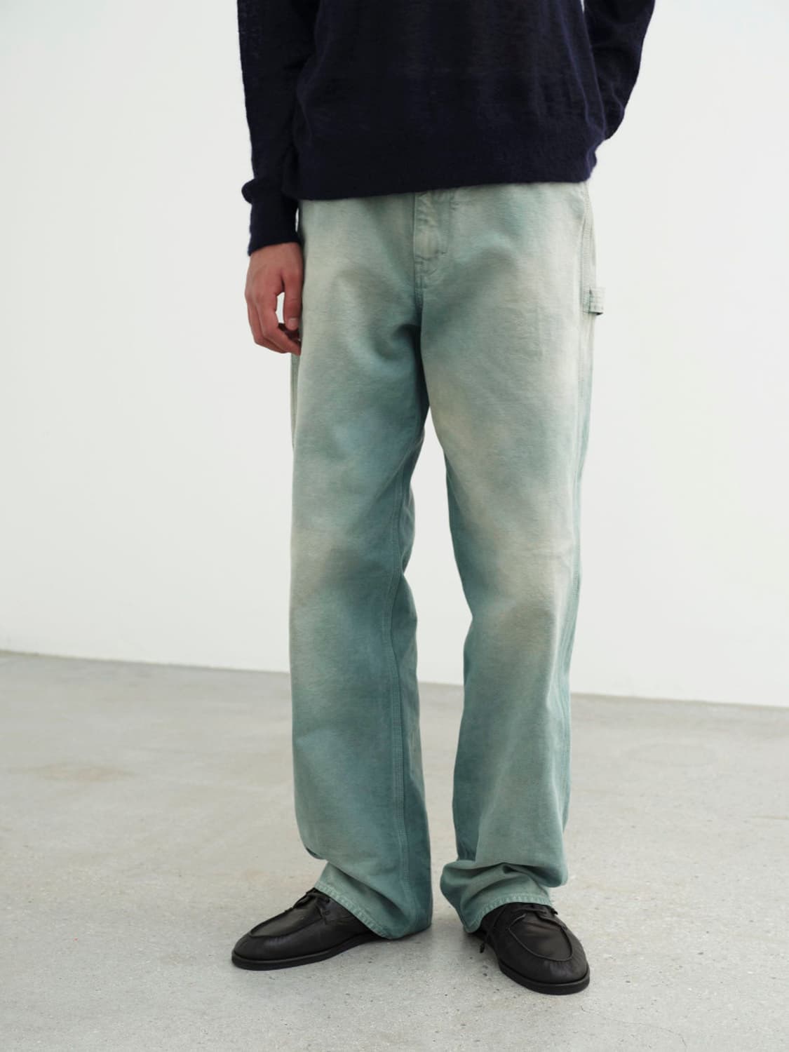 [3] 25SS AURALEE 오라리 오가닉 코튼 덕 팬츠 애쉬 그린 상품이미지3