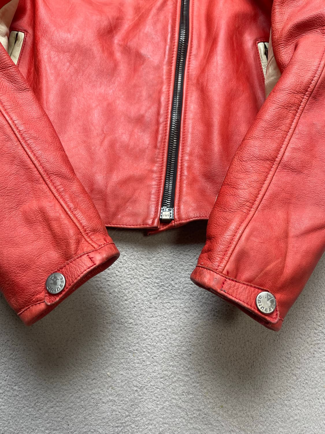 [46] 다이네즈 로라 RED 가죽자켓 상품이미지3