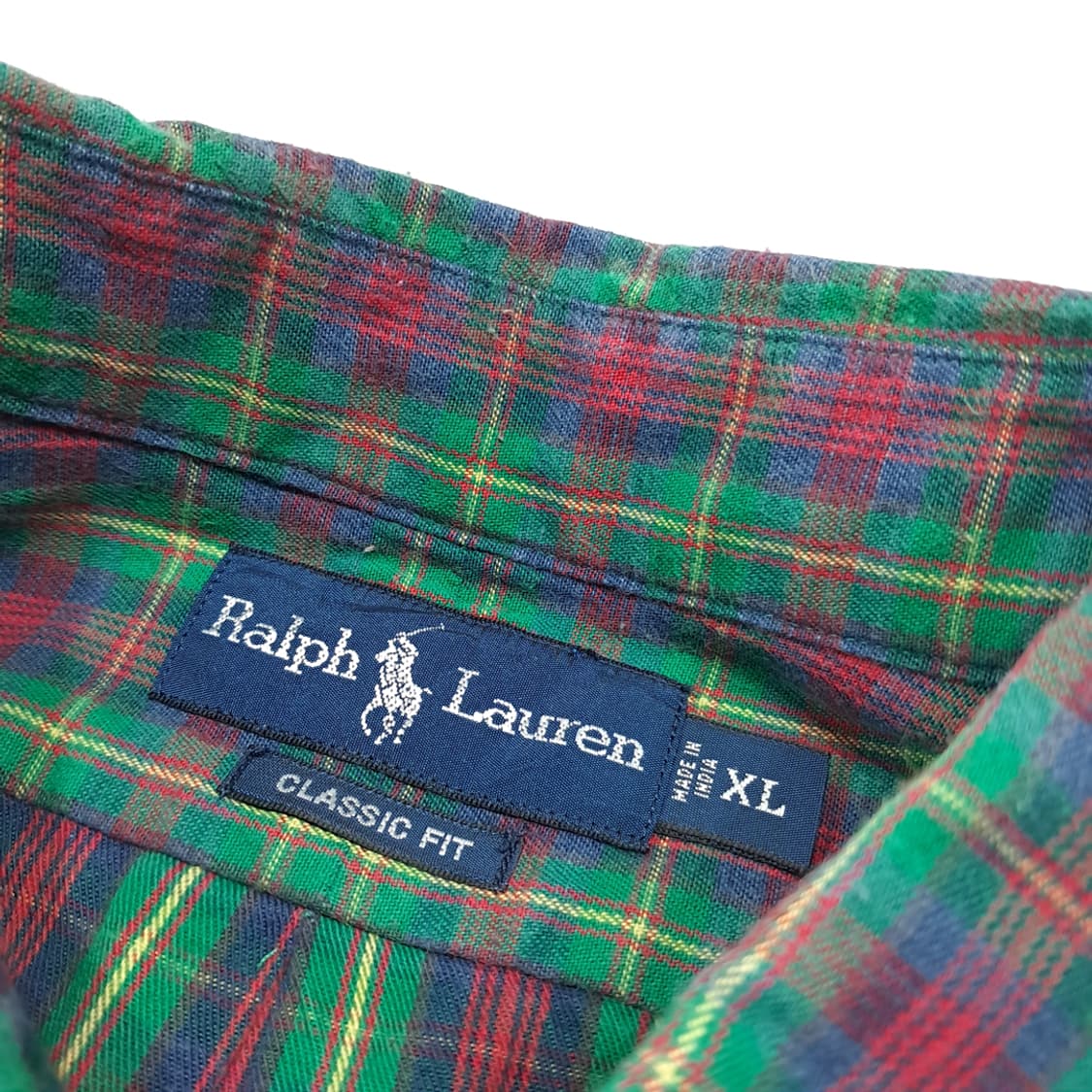 CL764 XL 폴로 00s 크리스마스 타탄체크 버튼다운 셔츠 남방 상품이미지3