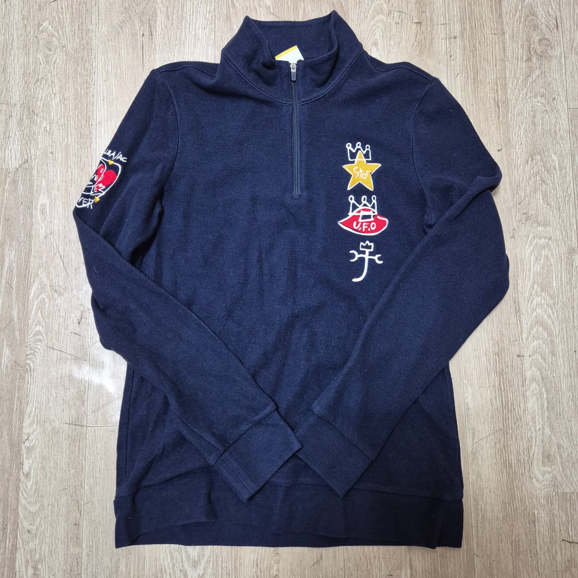 까스텔바작 여성 골프웨어 반집업 니트 S(90) 상품이미지1